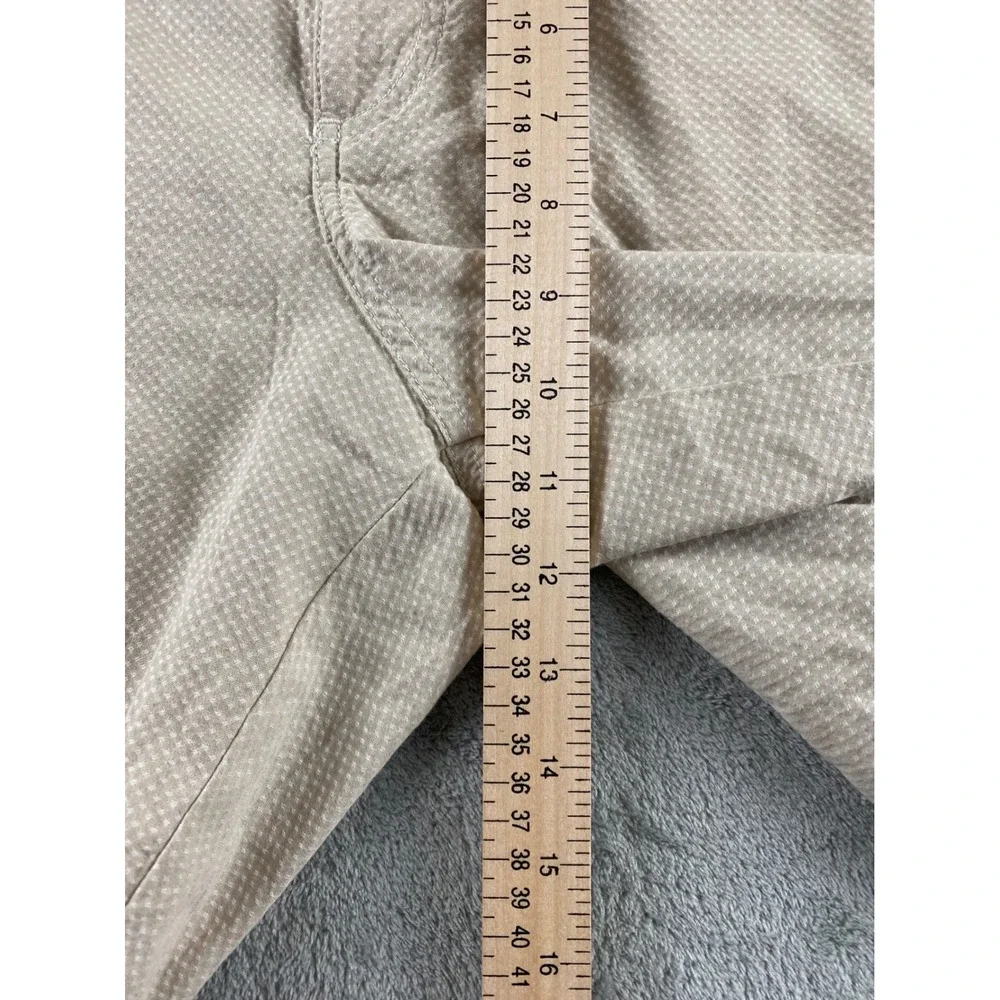 Columbia Omni-Shade Mens Shorts Tan Khaki Micro Dot Sun Protection Size 37x10